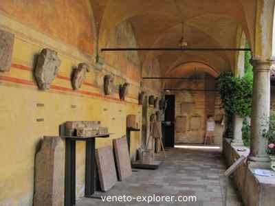 medieval cloister veneto italy