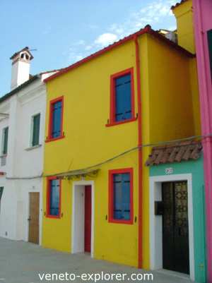 islands of Venice Italy. Burano