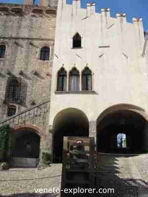 Veneto Italy. Middle Ages castles